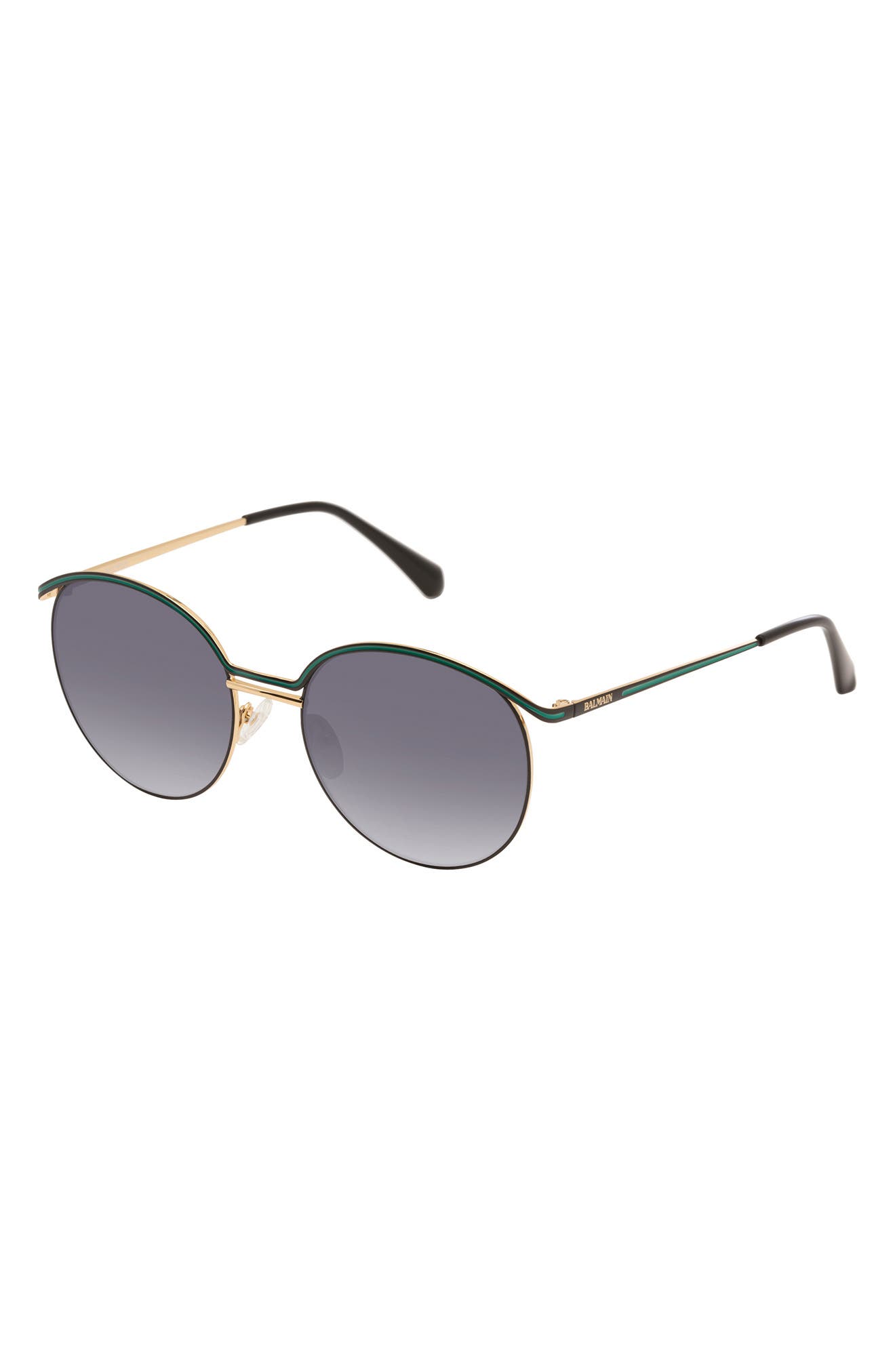 balmain 55mm round sunglasses