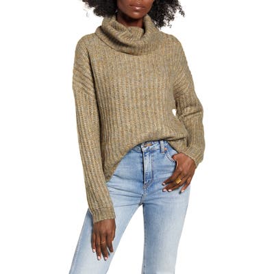Only Chunky Cowl Neck Sweater, Green