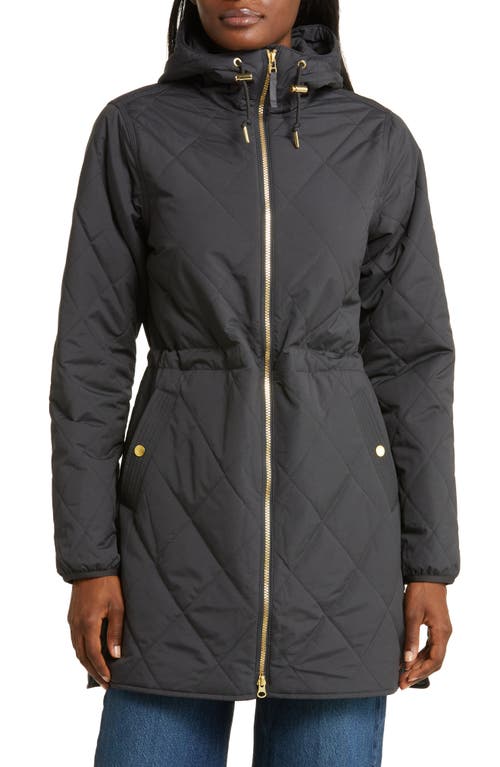 Shop L.l.bean Bean's Cozy Quilted Coat In Darkest Gray