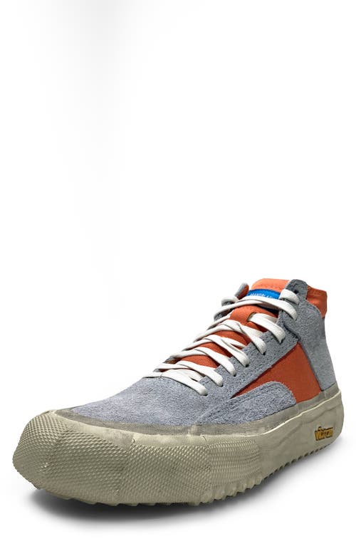 Capo Dirty High Top Sneaker in Orange Grey