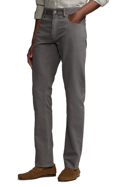 Shop Ralph Lauren Purple Label Slim Fit Stretch Cotton Pants In Medium Grey