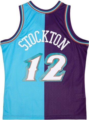 John Stockton Utah Jazz Mitchell & Ness Hardwood Classics 1996-97 Swingman Jersey - Black, Size: Small