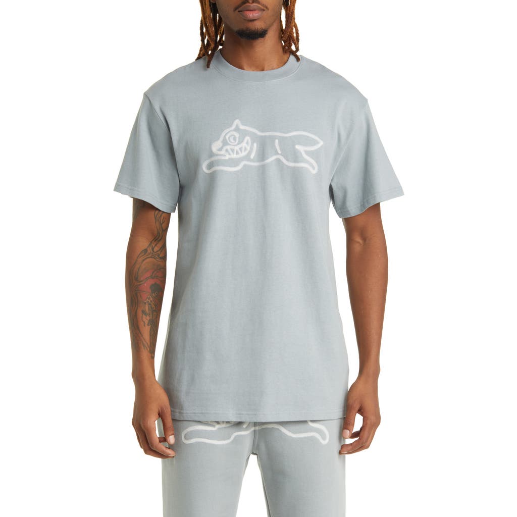 Icecream Burner Oversize Running Dog T-shirt In Quarry