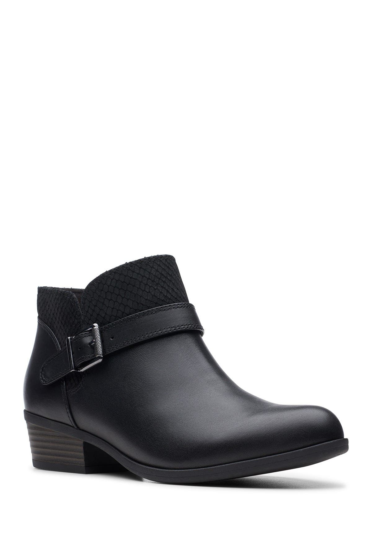 wide width wedge ankle boots