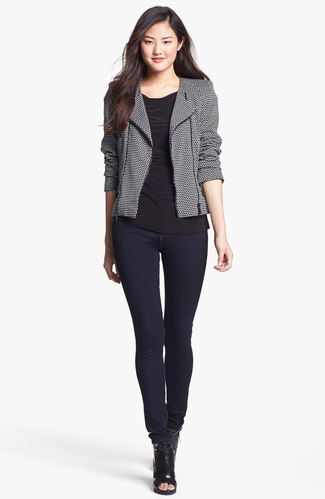 Vince Camuto Boatneck Side Ruched Tee Nordstrom