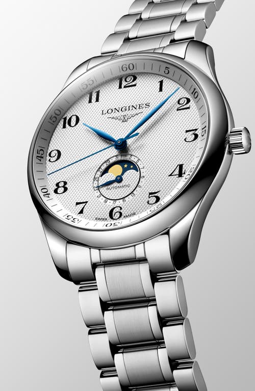 Longines Master Collection Automatic Bracelet Watch, 42mm In Silver