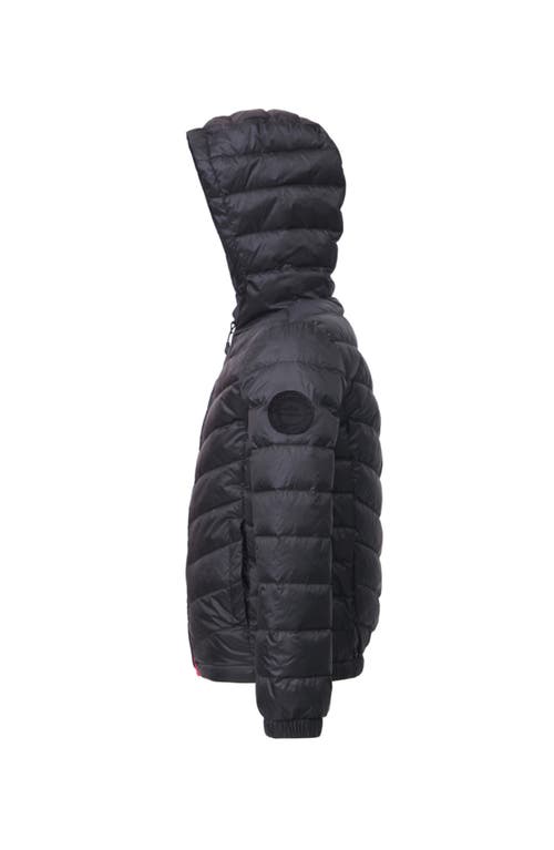 Rokka&rolla Kids' Ultra Light Packable Down Jacket In Black