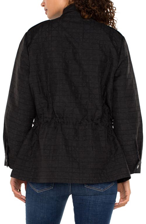 Shop Liverpool Quilted Utility Jacket In Black