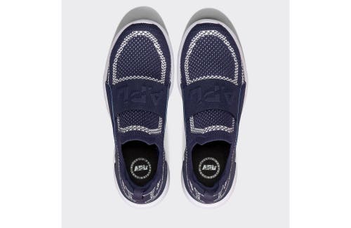 Shop Apl Athletic Propulsion Labs Techloom Bliss Slip-ons In Navy/white/navy