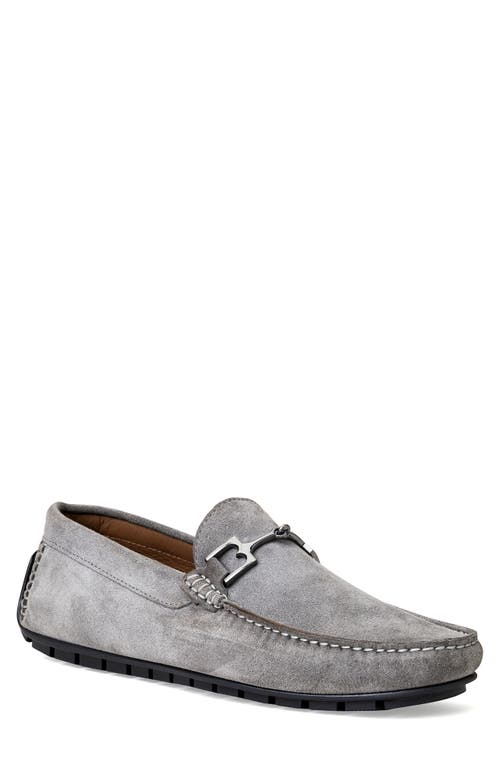 Bruno Magli Xander Driving Loafer in Light Grey Suede