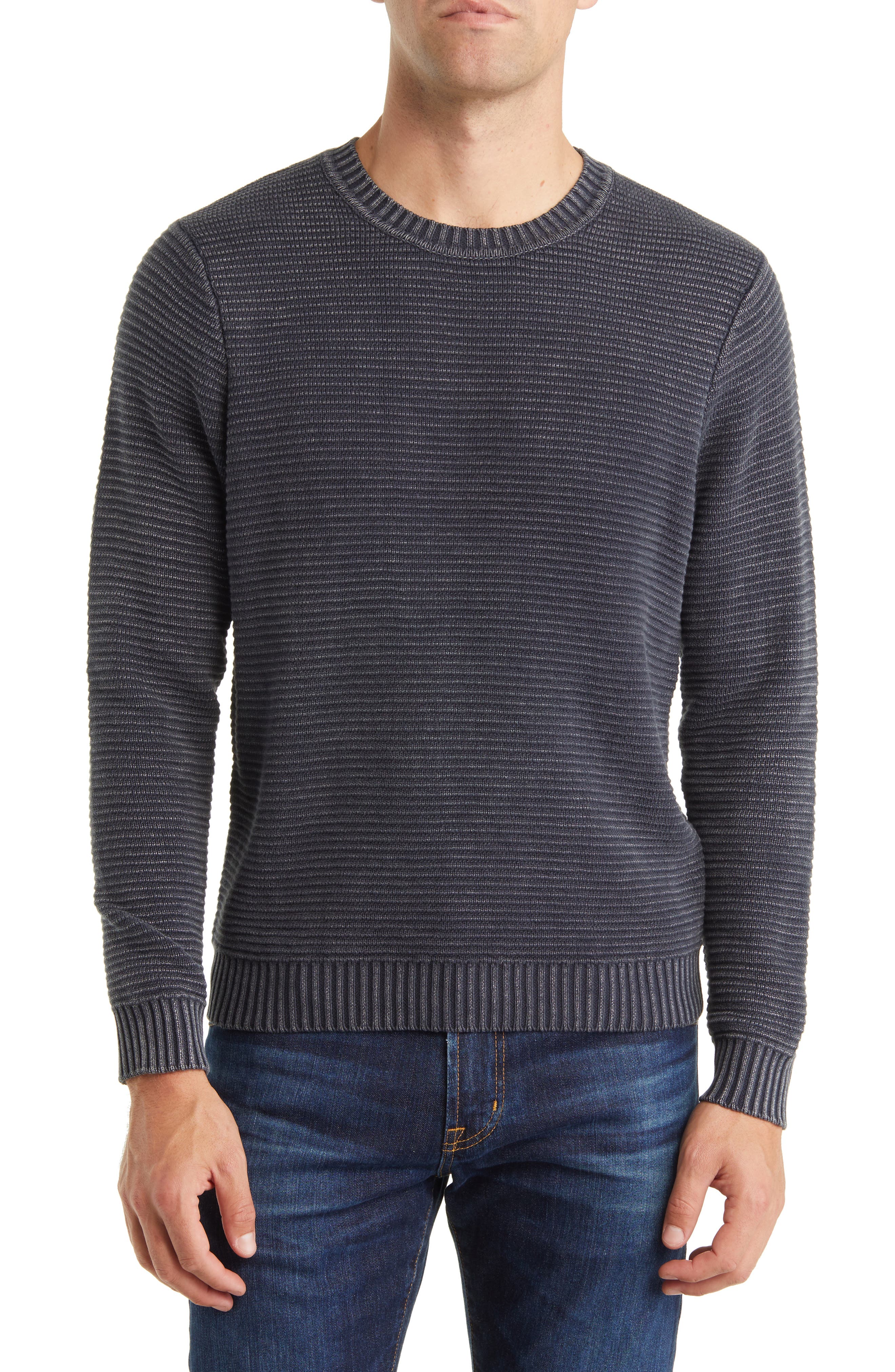 Men's 100% Cotton Crewneck Sweaters 