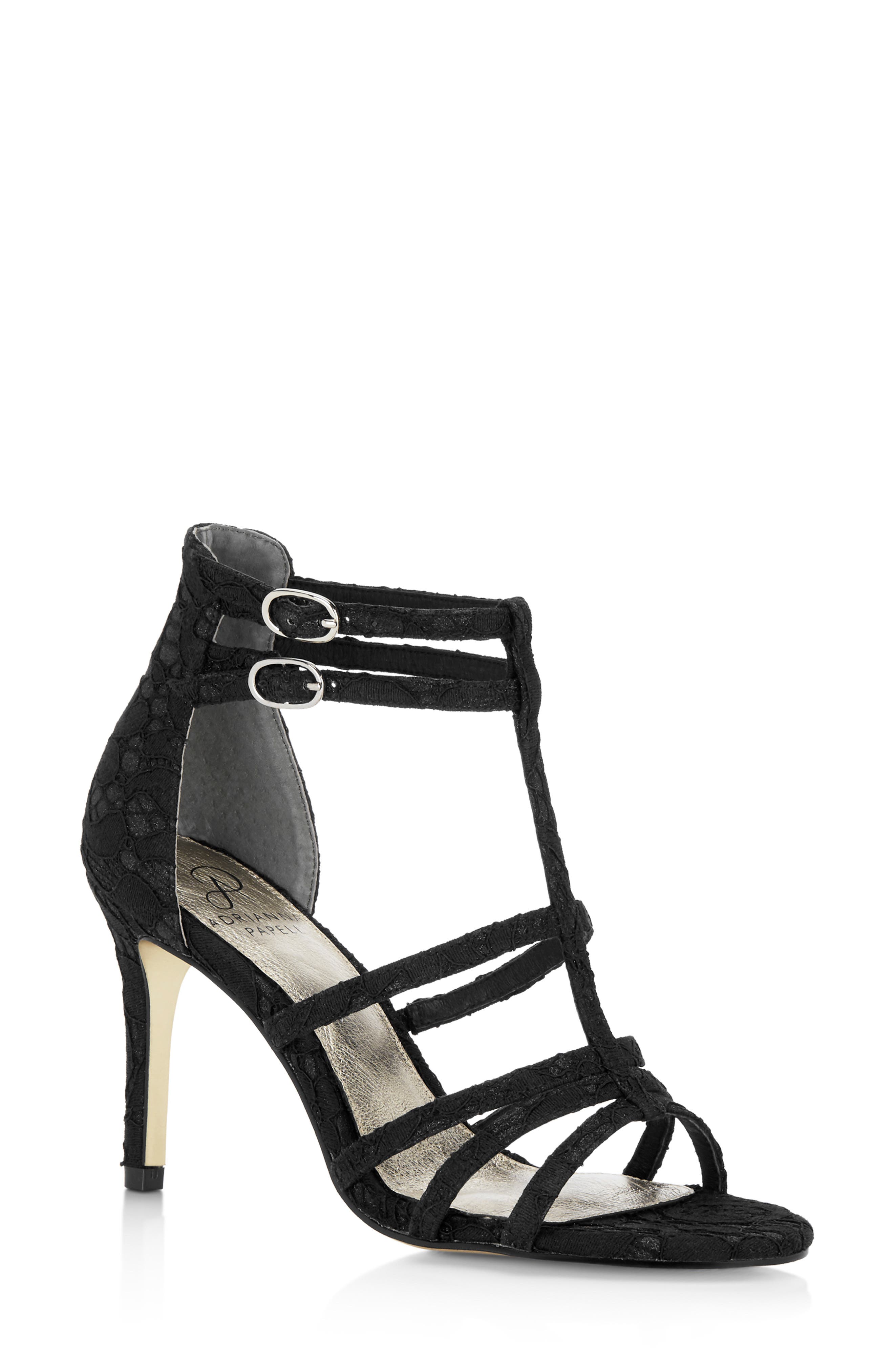 Adrianna Papell Adara Ankle Strap Sandal- Black