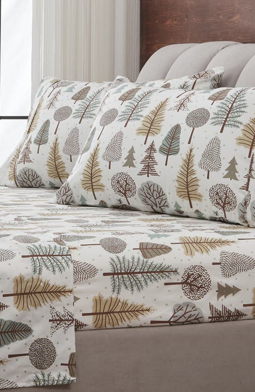 Woven & Weft Lodge Print 4-piece Sheet Set In Forest Trail