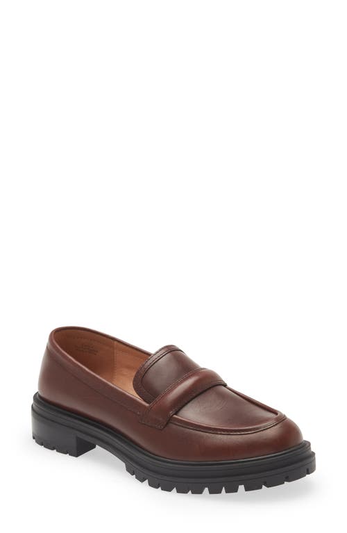 Madewell The Bradley Lugsole Loafer in Cherry Wood at Nordstrom, Size 6.5
