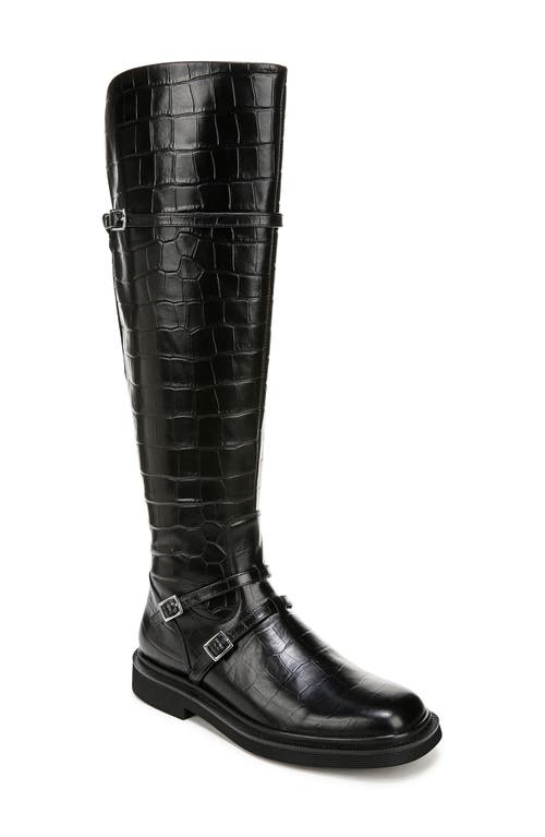 Shop Sarto By Franco Sarto Ainsley Knee High Boot In Black Croc Print