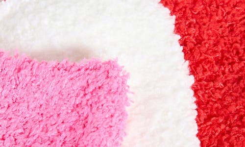 Stems Three Pack Plush Cozy Ankle Socks In Red/pink/white