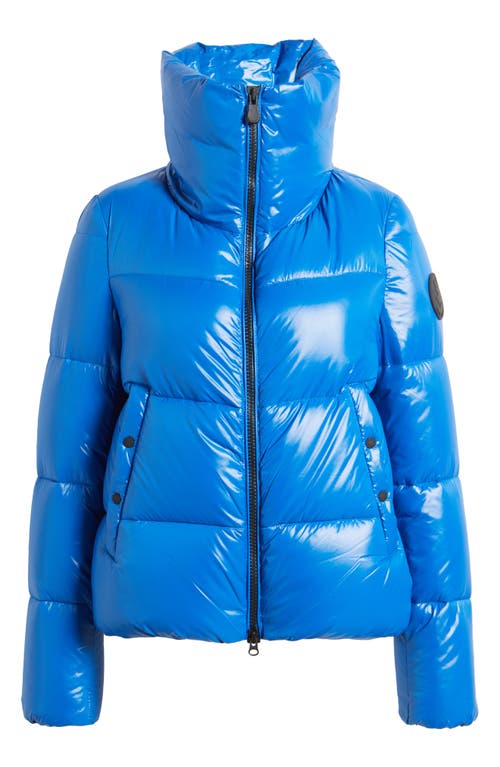 Save The Duck Isla Water Repellent Puffer Coat In Blue Berry