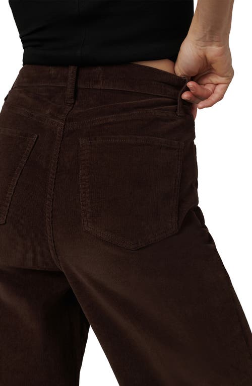 Shop Joe's The Mia High Waist Wide Leg Corduroy Jeans In Coffee Bean