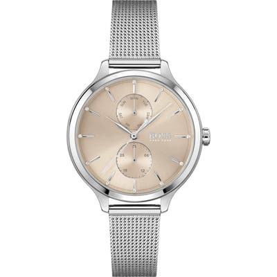Boss Purity Multifunction Mesh Strap Watch, 37Mm