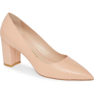 Stuart Weitzman Laney Pointed Toe Pump, Beige