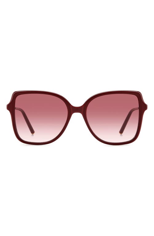 Carolina Herrera 55mm Square Sunglasses In Burgundy