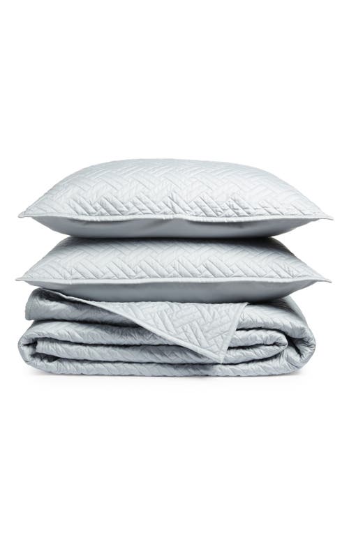 Boll & Branch Heritage Organic Cotton Quilt & Sham Set in Shore at Nordstrom