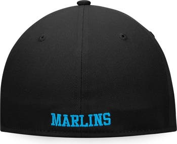Lids Miami Marlins Fanatics Branded Iconic Color Blocked Fitted Hat -  White/Black