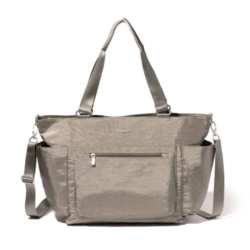 Baggallini Modern Avenue Avm862-b0865 Tote Bag Women Gray Crossbody Strap Erk107 In Sterling Shimmer