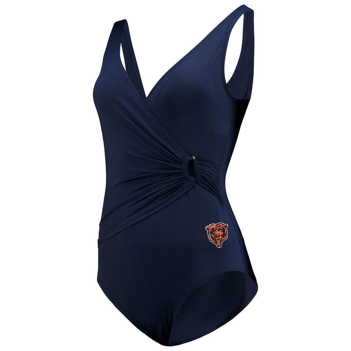 Nordstrom Women Sport & Swimwear Beachwear Womens Navy Chicago Bears Game Time Swim V-Neck Cover-Up Dress at Nordstrom 