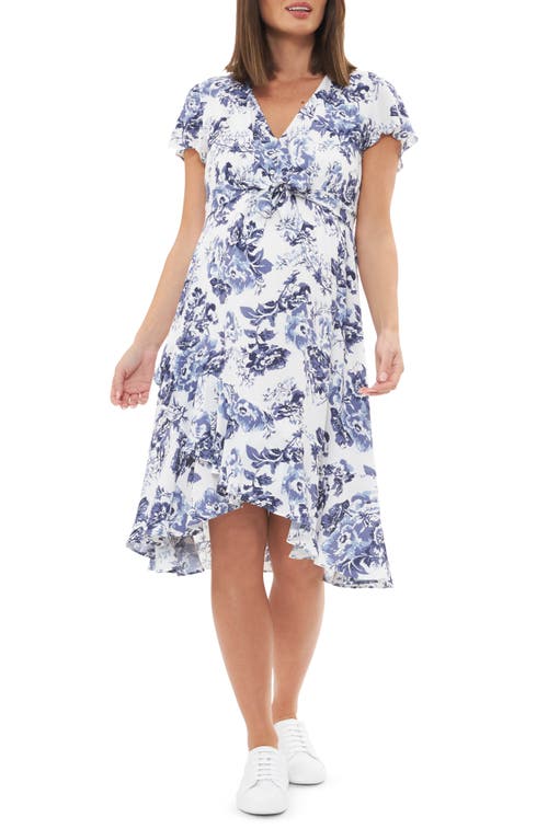 Ripe Maternity Floral Layered Dress White at Nordstrom,