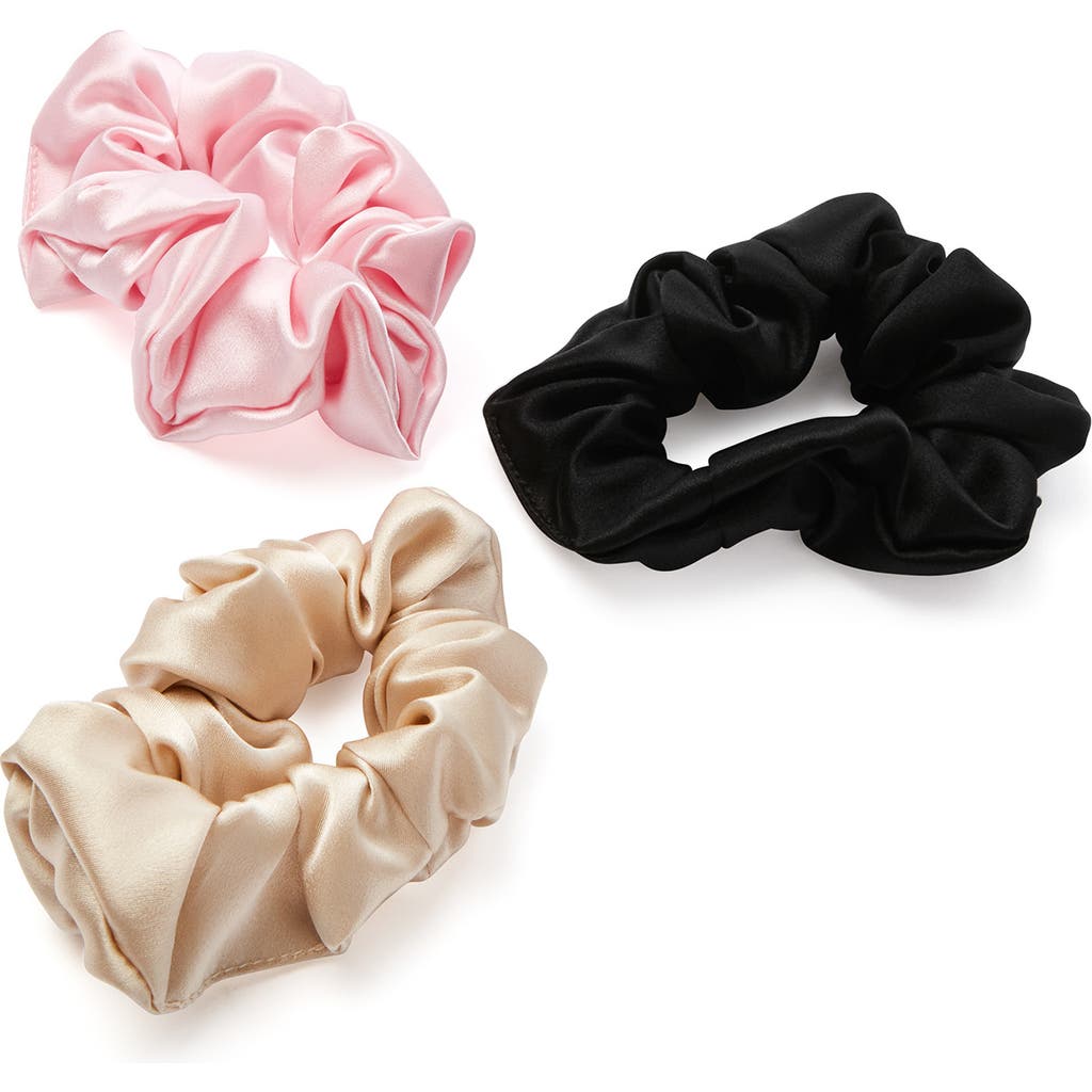 Blissy 3-pack Silk Scrunchies In Multi