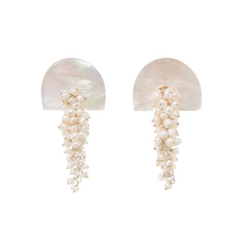 Freya Rose Hakuro Silver Midi Earrings In Silver