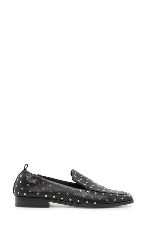 Shop Dolce Vita Beny Studded Square Toe Flat In Black Leather