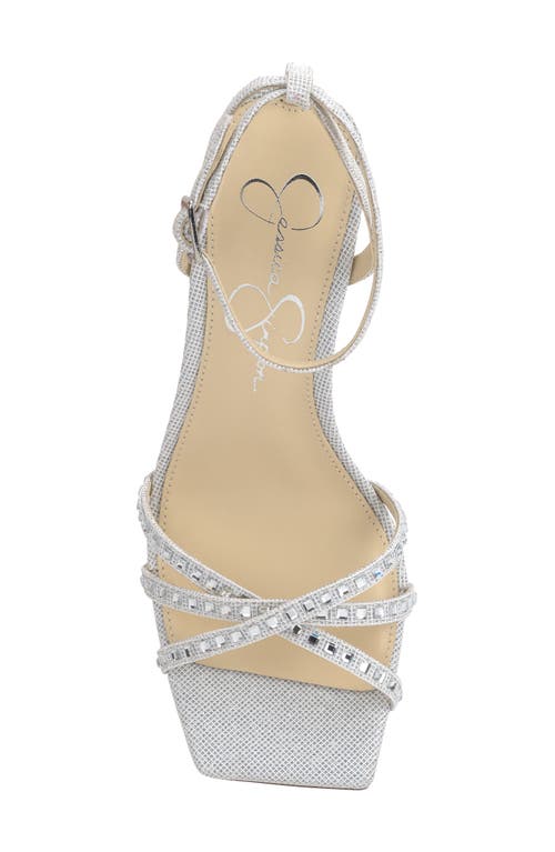 Jessica Simpson Leonah Ankle Strap Sandal In Silver