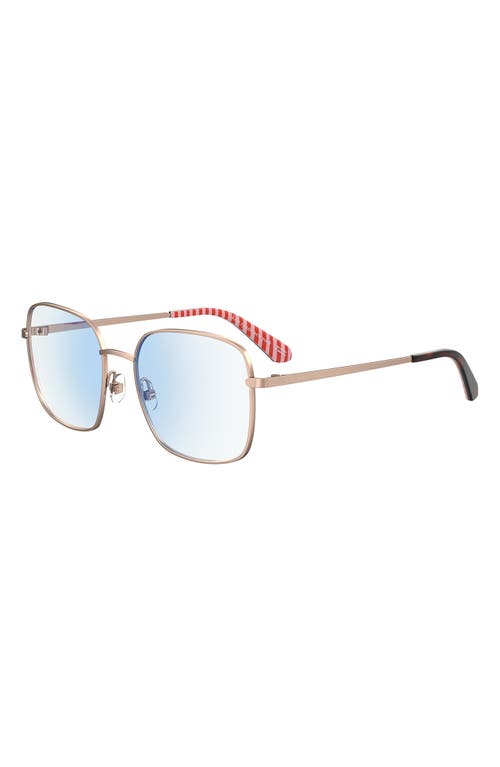 KATE SPADE KATE SPADE NEW YORK SALOME 52MM SQUARE BLUE LIGHT BLOCKING READING GLASSES