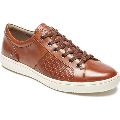 Rockport College Textured Sneaker- Brown