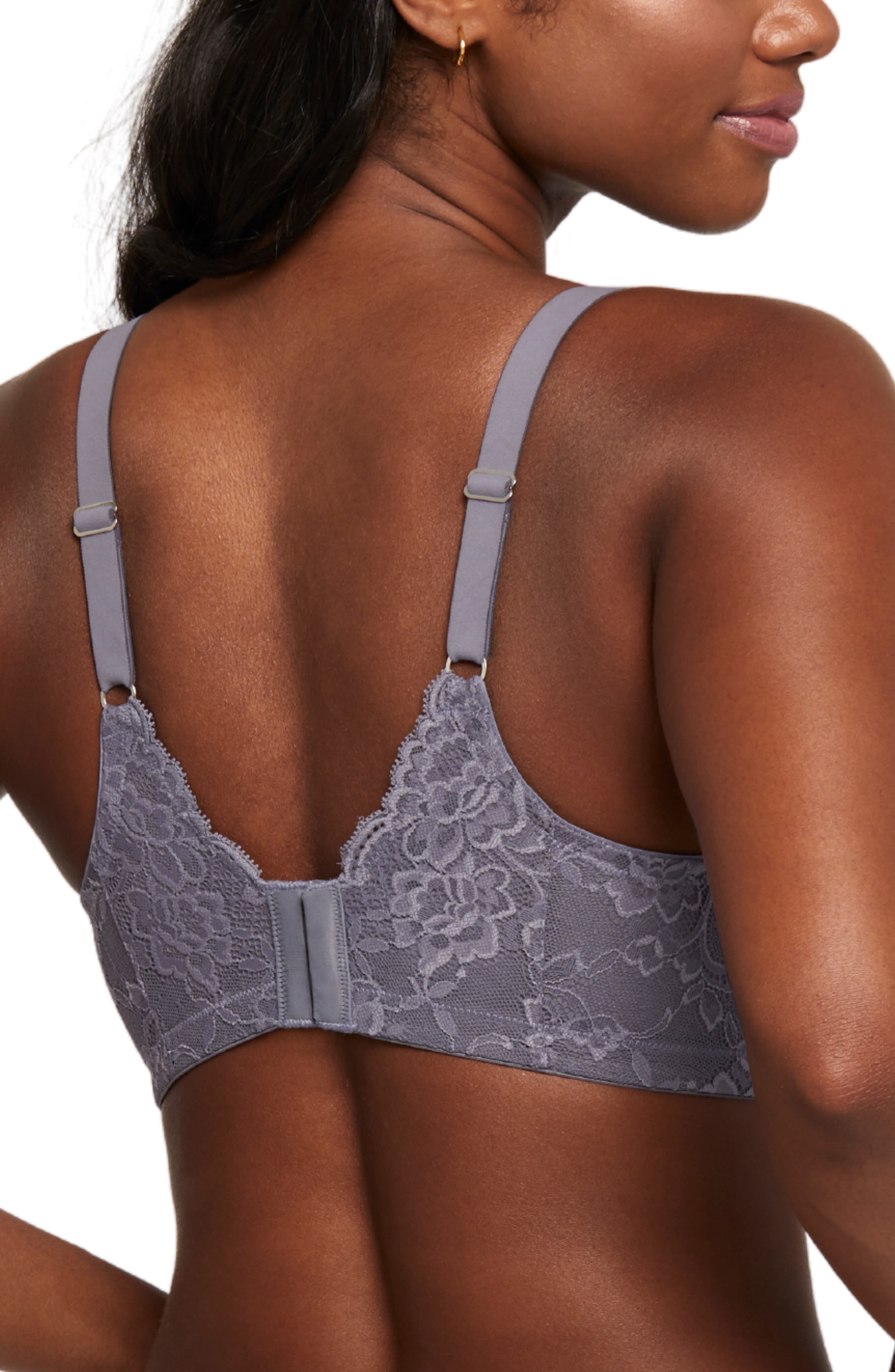 Montelle Intimates Halo Lace Bralette in Crystal Grey