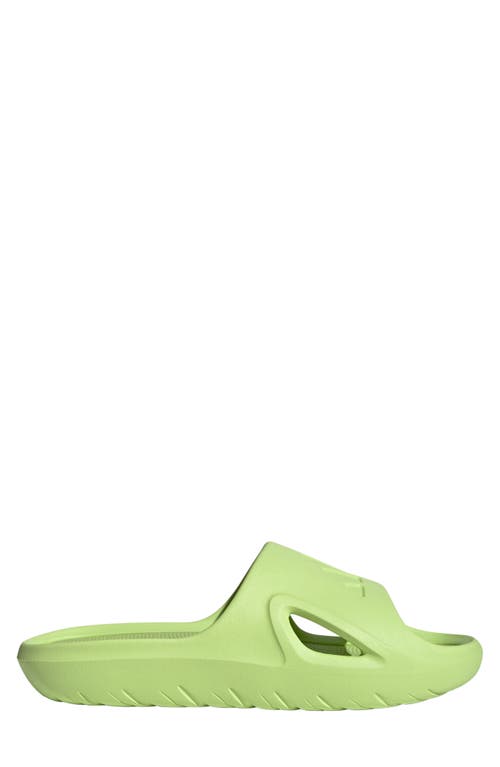 Shop Adidas Originals Adidas Adicane Slide Sandal In Lime/lime/lime