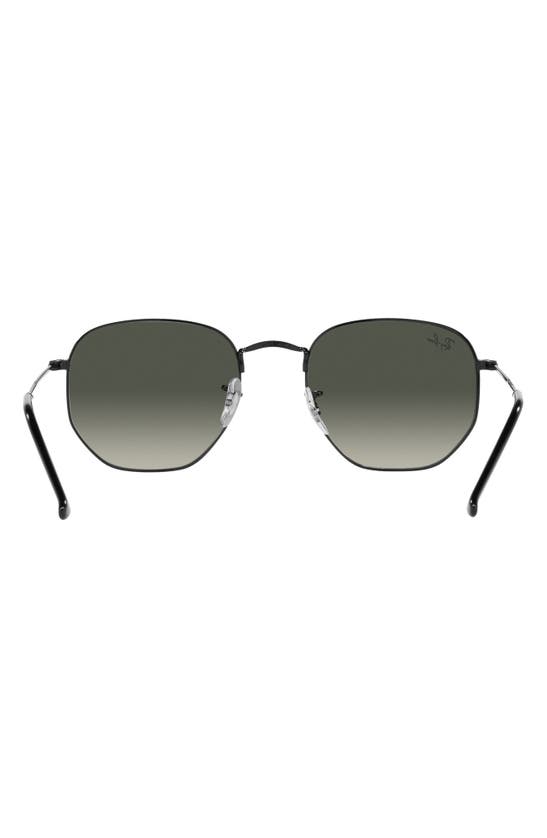 Ray Ban 51mm Gradient Aviator Sunglasses In Black/ Grey Gradient