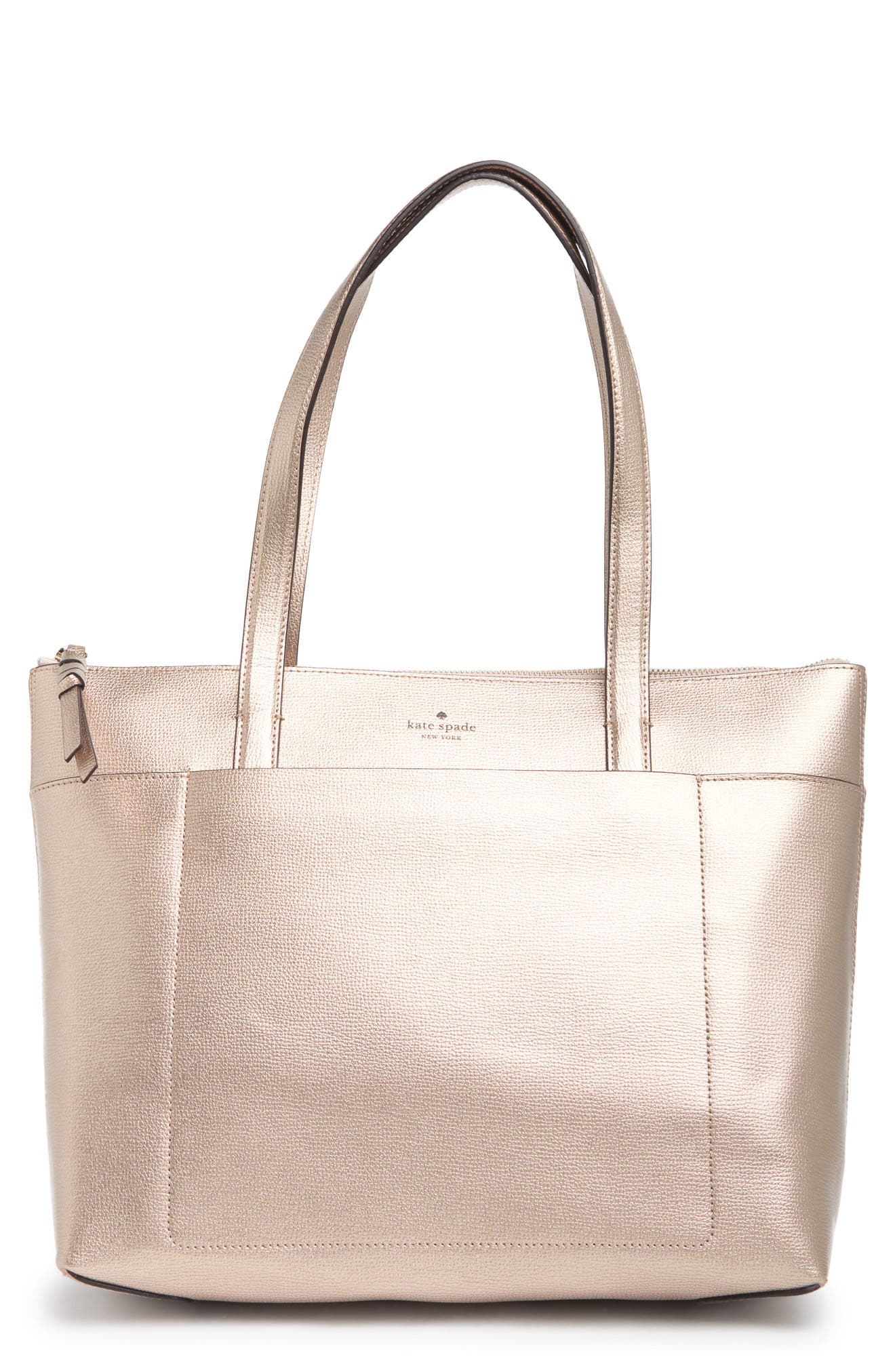 metallic tote