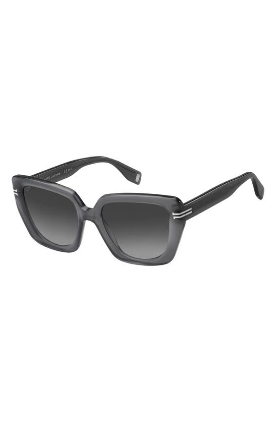 Shop Marc Jacobs 53mm Square Sunglasses In Grey/ Grey Shaded