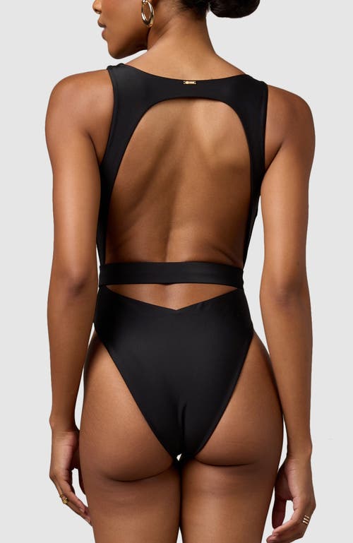Mbm Swim Zama One-piece Swimsuit In Black