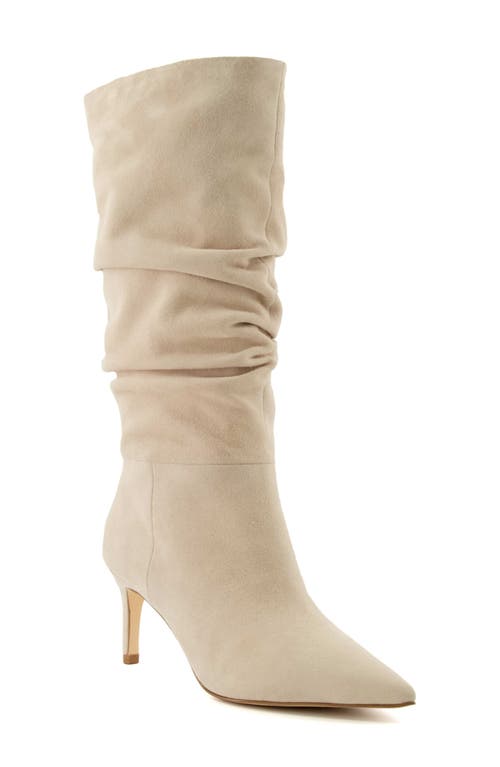 Slouch Pointed Toe Boot in Sand