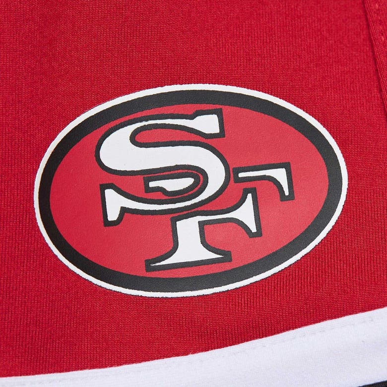 Shop Mitchell & Ness Scarlet San Francisco 49ers Throwback Logo Skort