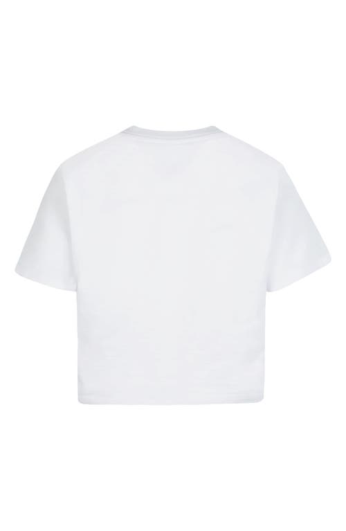 Nike Little Girls Love Icon Boxy Short Sleeves T-shirt In White