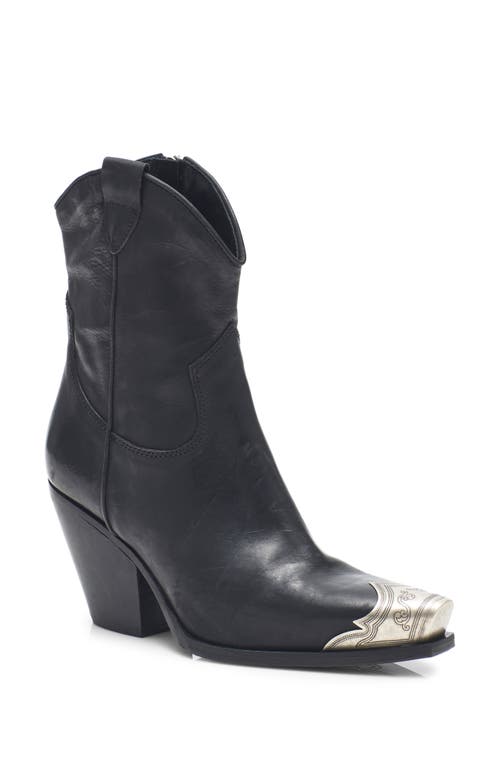Brayden Western Boot in Black Leather
