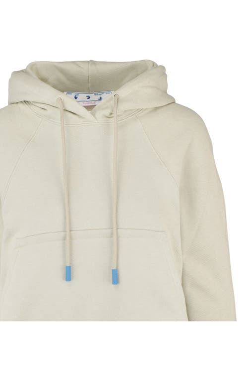 Off-white Monogram Crop Hoodie In Green