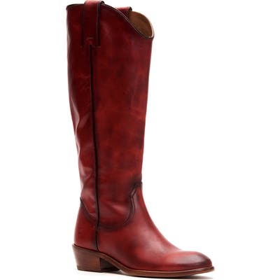 Frye Carson Knee High Boot- Red