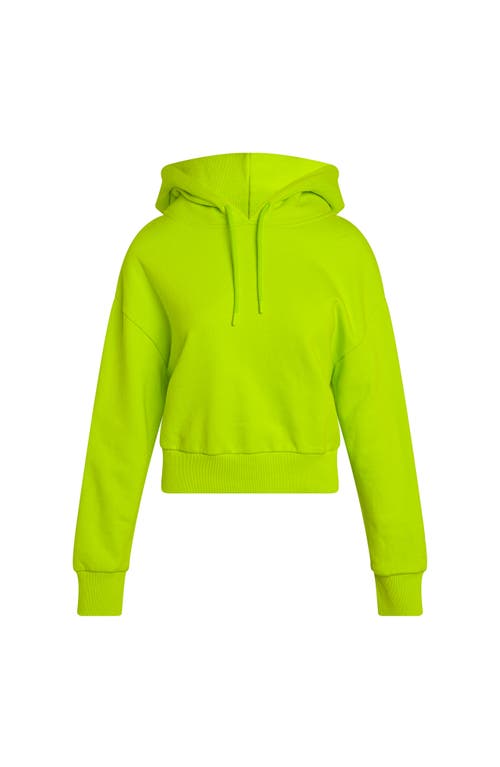 French Terry Hoodie in Lime Punch