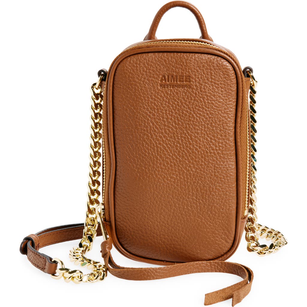 Aimee Kestenberg Chelsea Leather Crossbody Bag In Brown